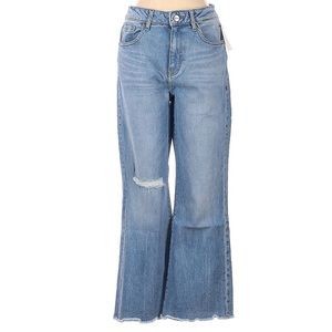 Warp + Weft PSP Palm Springs Bootcut Rio Blue Distressed Denim Jeans
